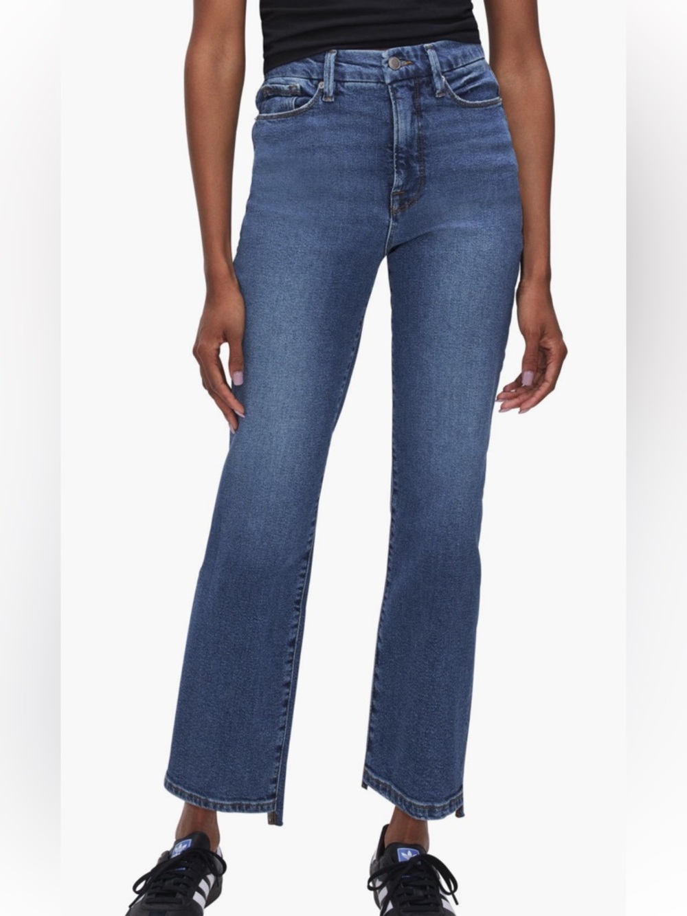Good American Good Boy High Waist Crop 10/30